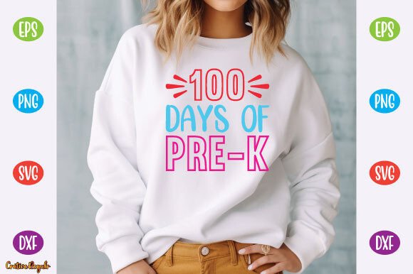 100 Days of Pre-k Graphics and Crafts