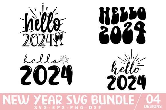 2024 Happy New Year Svg Bundle