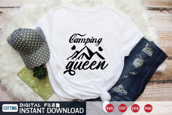 Camping Queen Svg Graphics Freebies