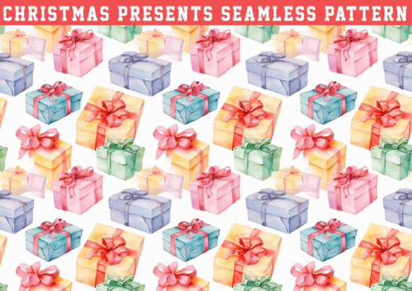 Christmas Present Seamless: A Versatile Graphic Design Freebie for Sellers