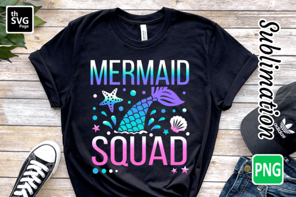 Happy Birthday Mermaid Squad Kids Shirt