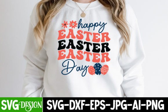 Happy Easter Day Retro Sublimation Graphics & Crafts