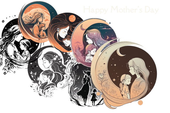 Mother’s Day PNG Graphics Freebies