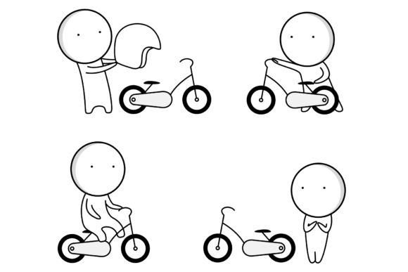 Motorcycle and Scooter Icons Graphics Freebies