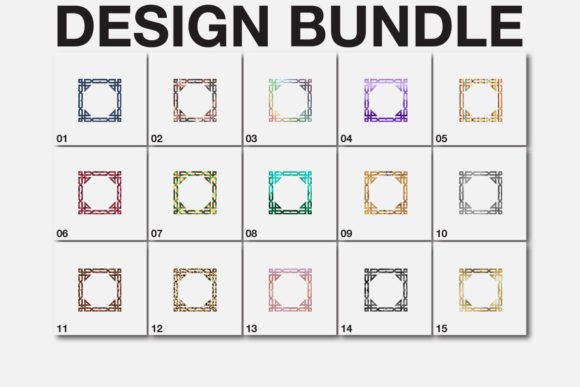 Patterned Frame SVG Sublimation Bundle: Graphics & Freebies for Real Projects