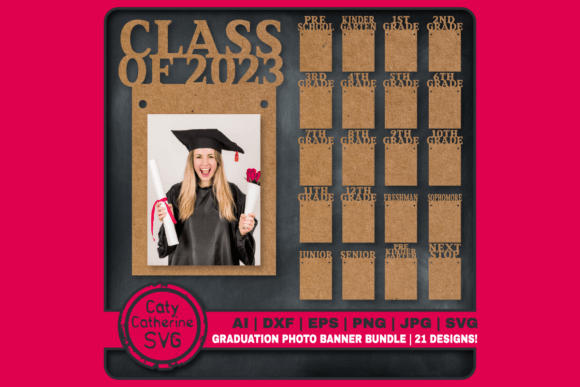 Photo Banner Graduation Bunting Bundle Graphics & Crafts