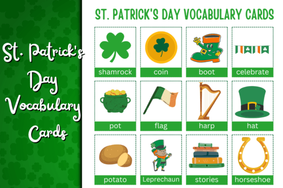 St. Patrick's Day Vocabulary Cards