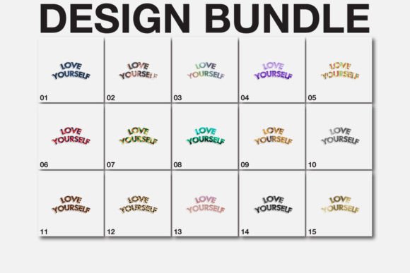 Sublimation Love Yourself SVG Bundle